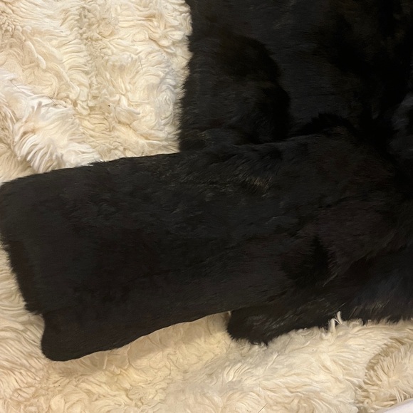 Bebe Cropped Rabbit Fur Jacket - Picture 6 of 8